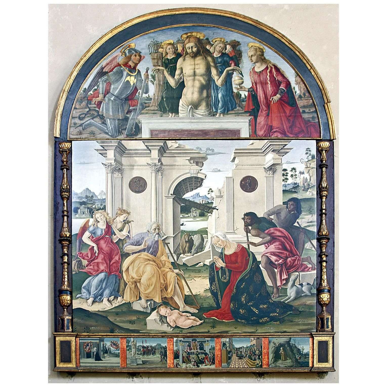  Francesco di Giorgio. Adorazione dei Pastori. 1485. San Domenico Siena