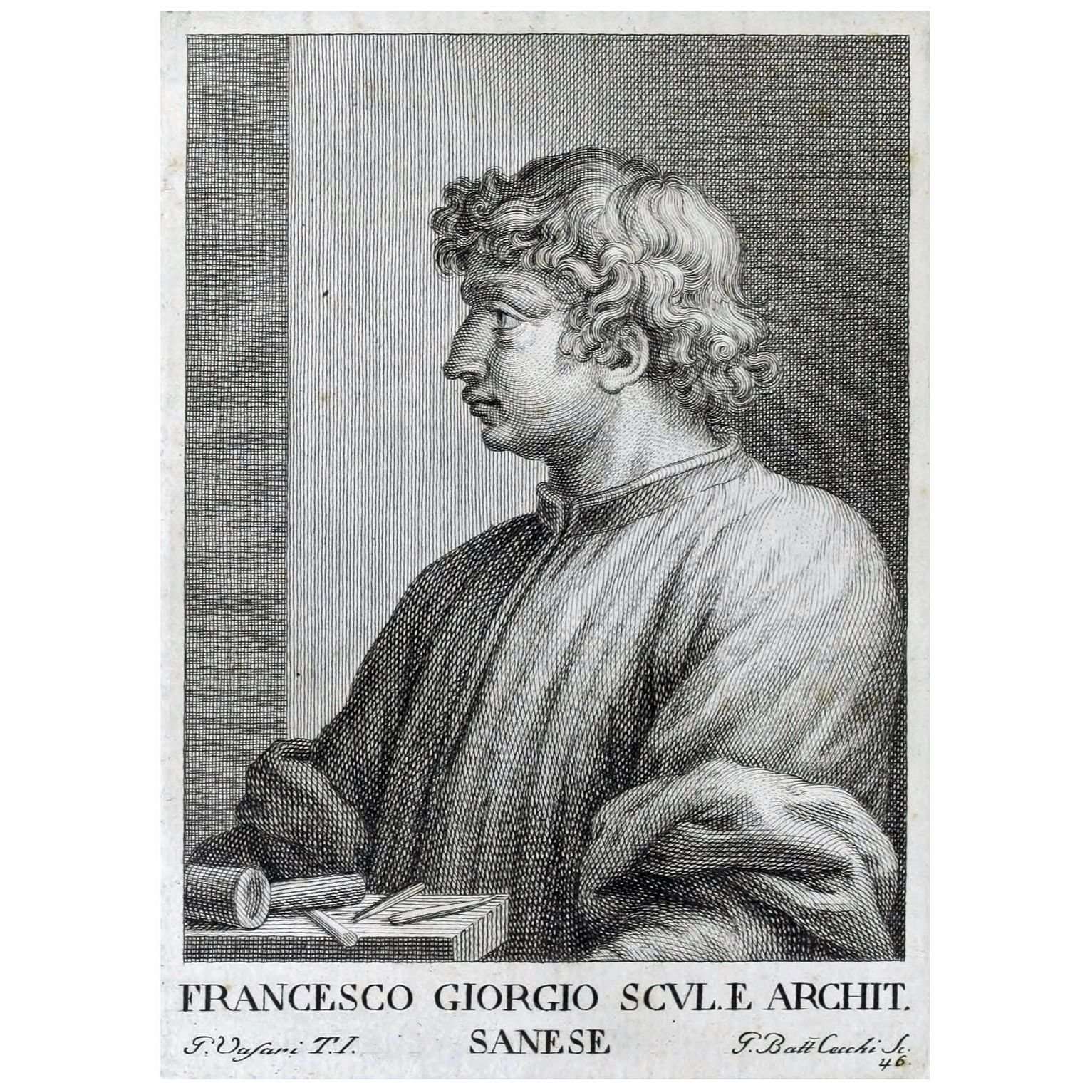  Giovanni Battista Cecchi. Ritratto di Francesco di Giorgio Martini