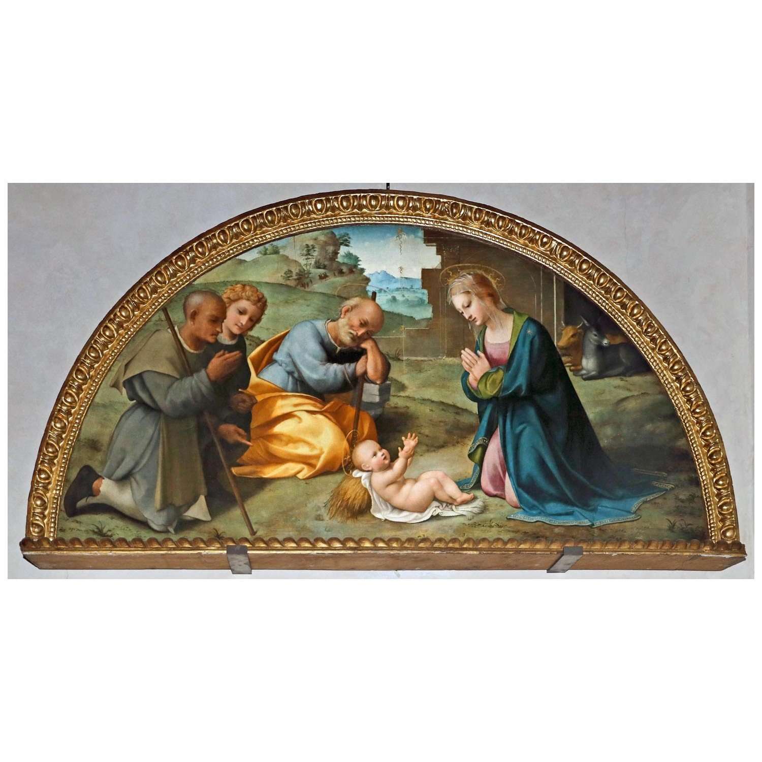  Francesco Granacci. Adorazione dei pastori. 1490. Accademia delle Arti, Firenze
