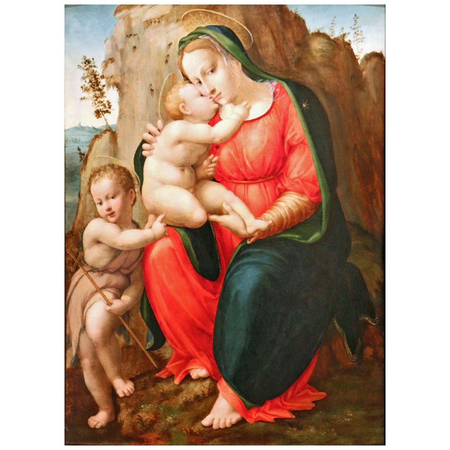  Francesco Granacci. Madonna con Bambino. 1528. Louvre Museum
