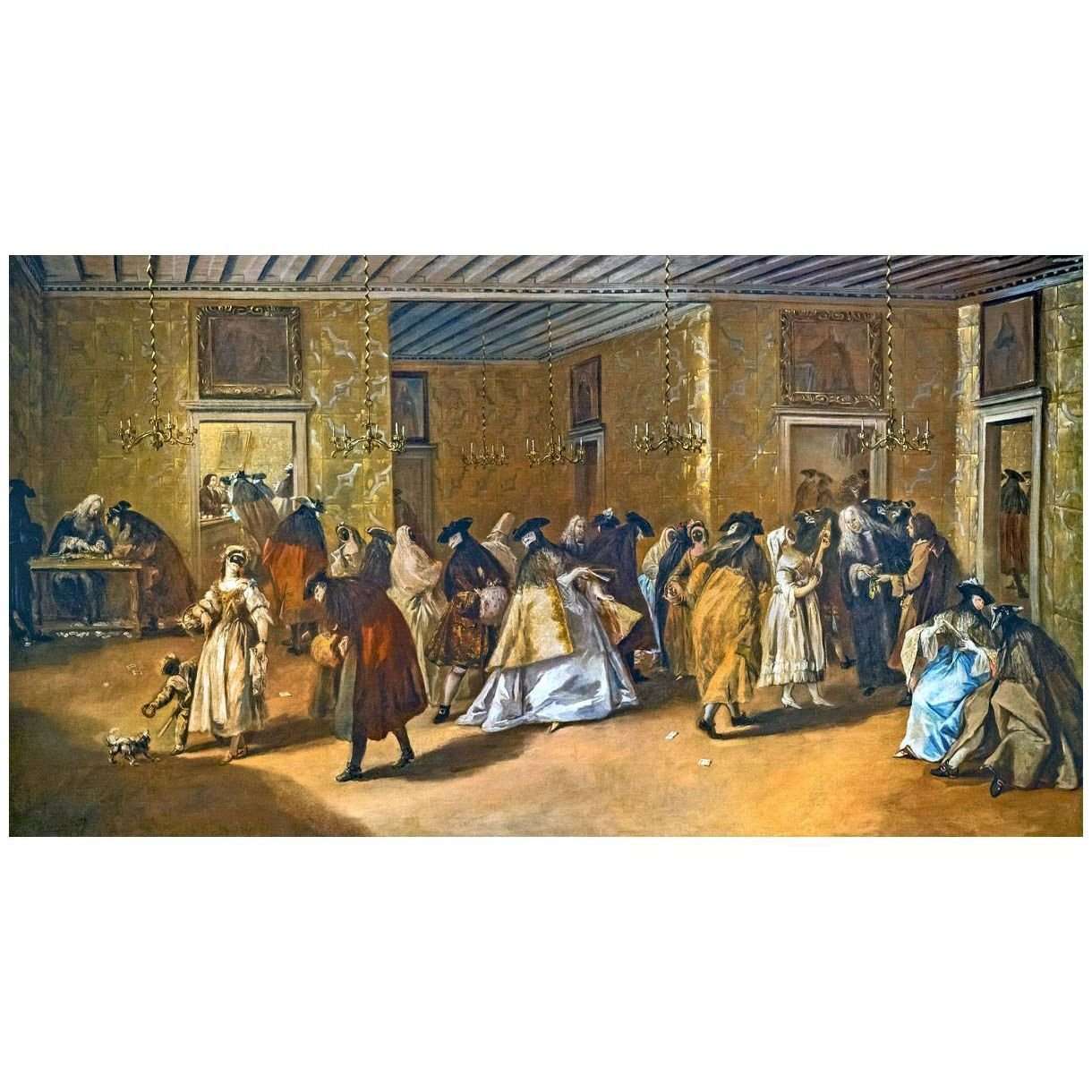  Francesco Guardi. Il Ridotto di palazzo Dandolo. 1746-1750. Ca' Rezzonico, Venizia