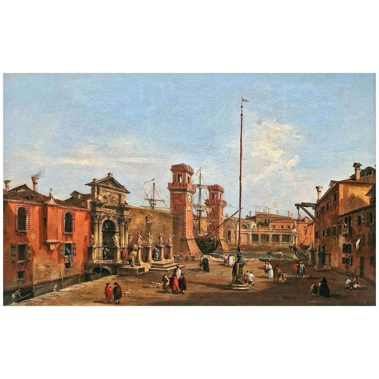  Francesco Guardi. Venezia, lArsenale. 1755-1760. National Gallery London