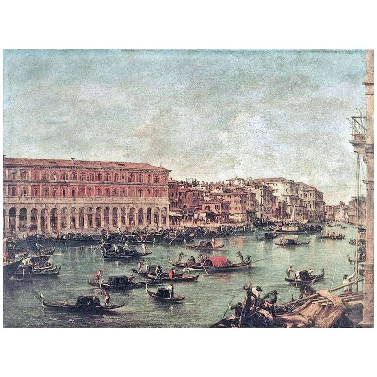  Francesco Guardi. Il Canal Grande al Pescheria. 1756-1760. Brera Milano