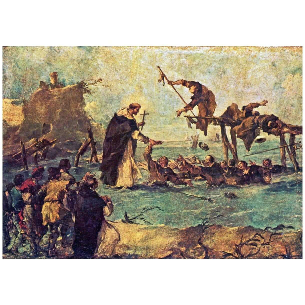  Francesco Guardi. Miracolo di un santo domenicano. 1763. KHM Wien
