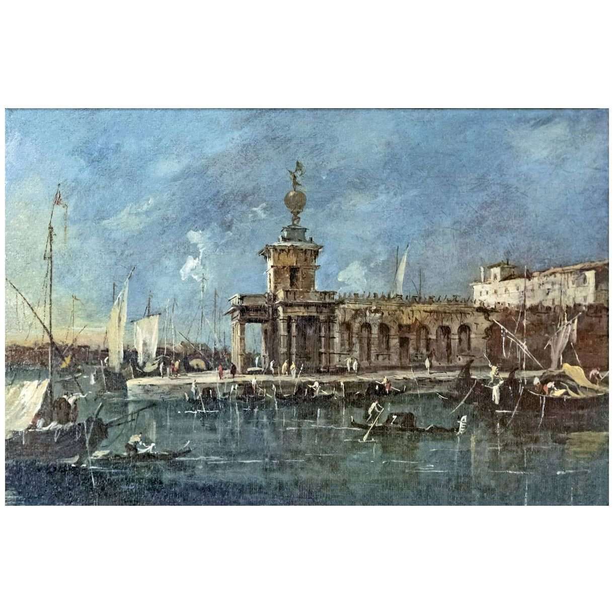  Francesco Guardi. Veduta di la Punta di Dogana. 1765. Fondation Bemberg Toulouse