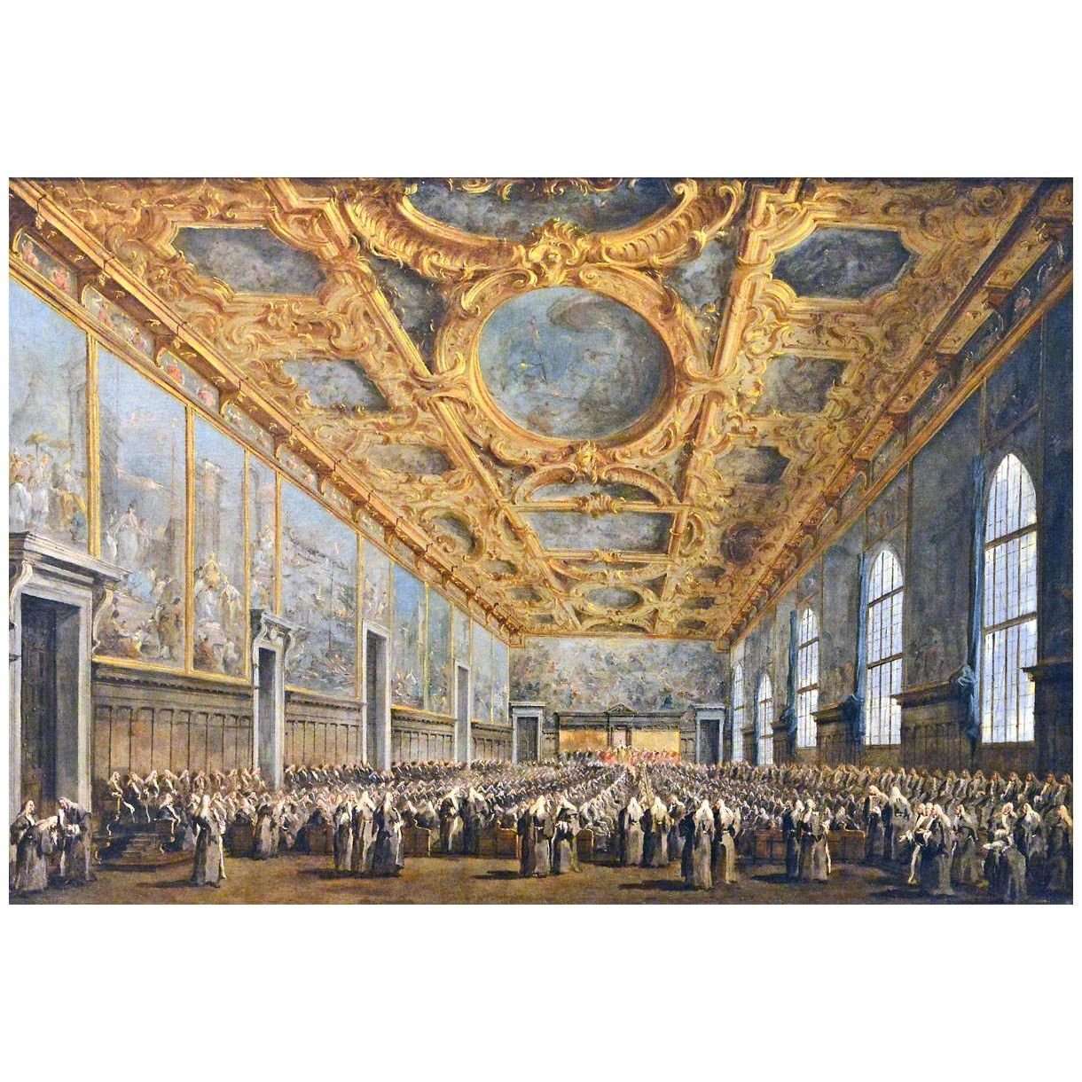  Francesco Guardi. Il Doge di Venezia ringrazia il Maggior Consiglio. 1775. Louvre