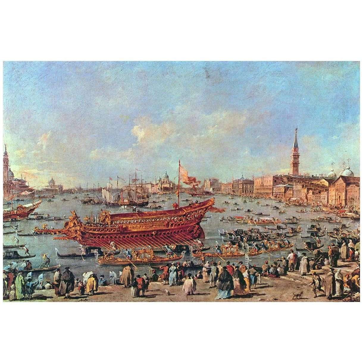  Francesco Guardi. La partenza di Bucentaure per il Lido. 1775-1780. Louvre