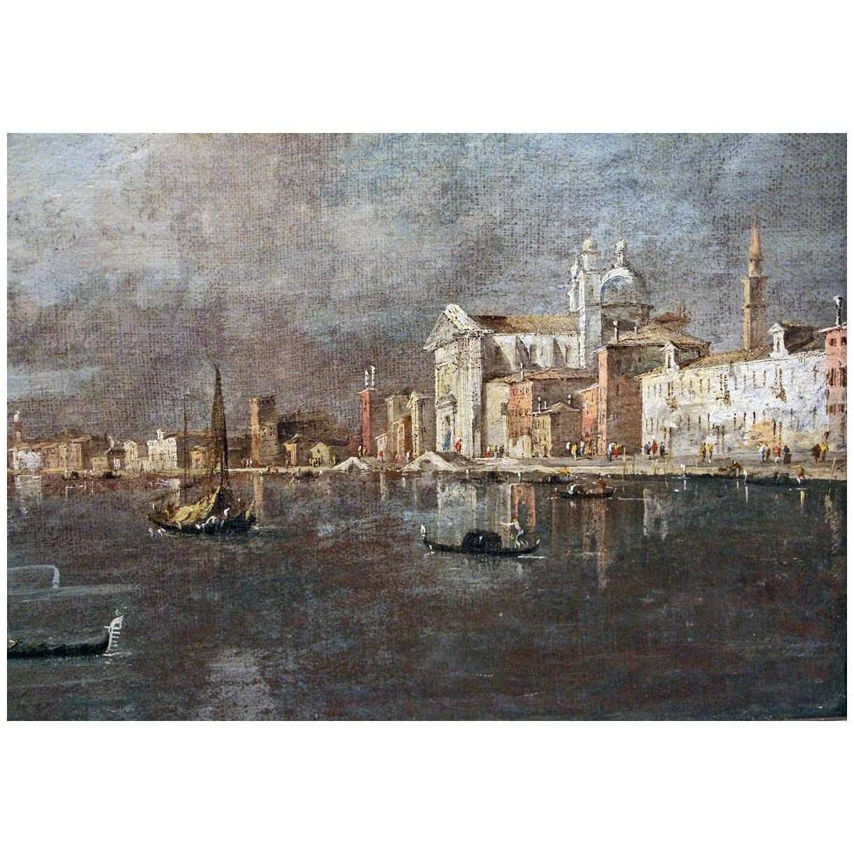  Francesco Guardi. Veduta della giudecca con le zattere. 1780. Louvre