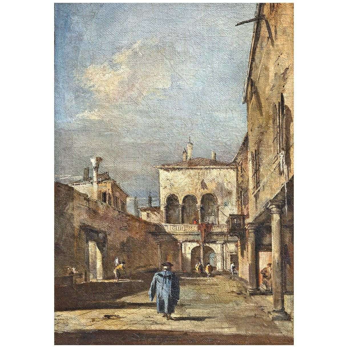  Francesco Guardi. Fantasia architettonica con cortile. 1780-1885. Pushkin Museum