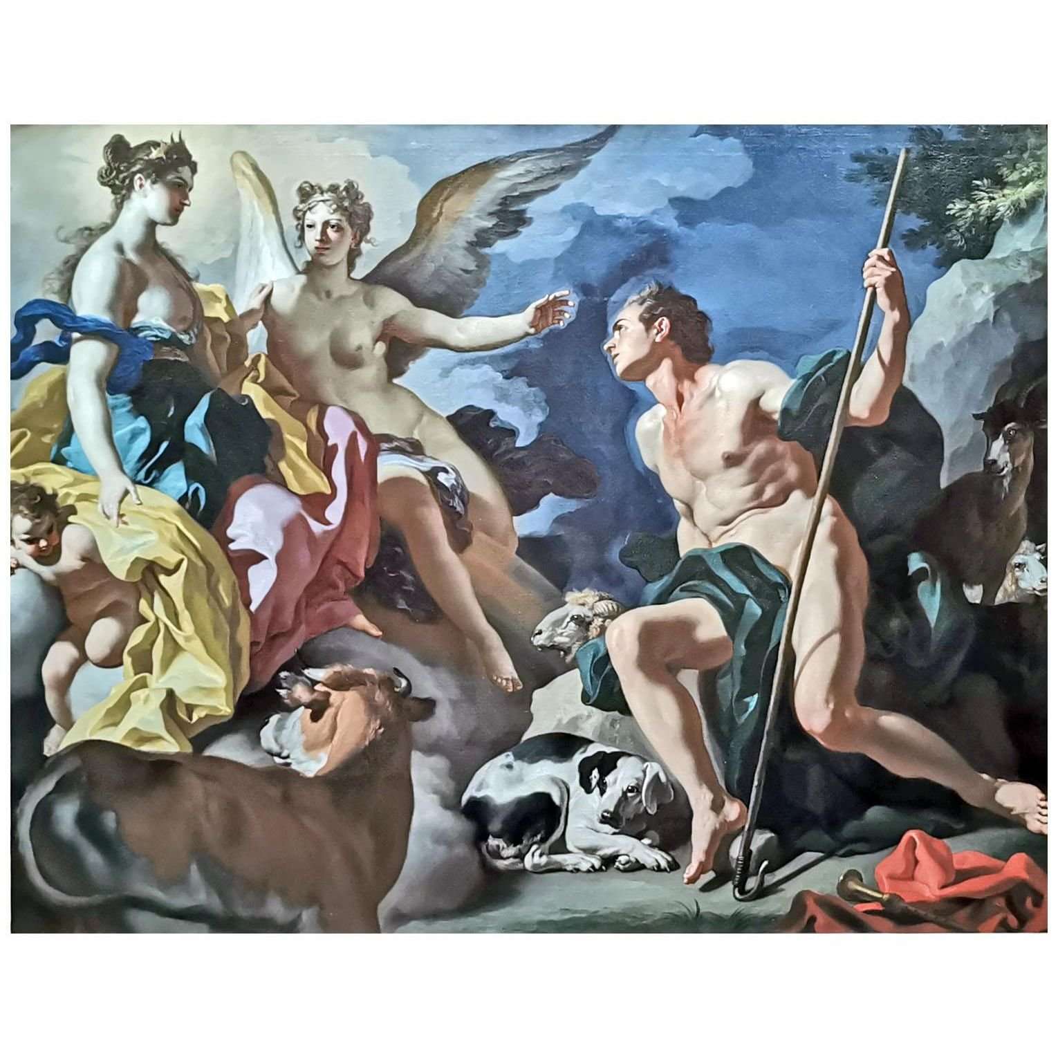  Francesco Solimena. Giunone, Io e Argus. 1705. Gemaldegalerie Dresden
