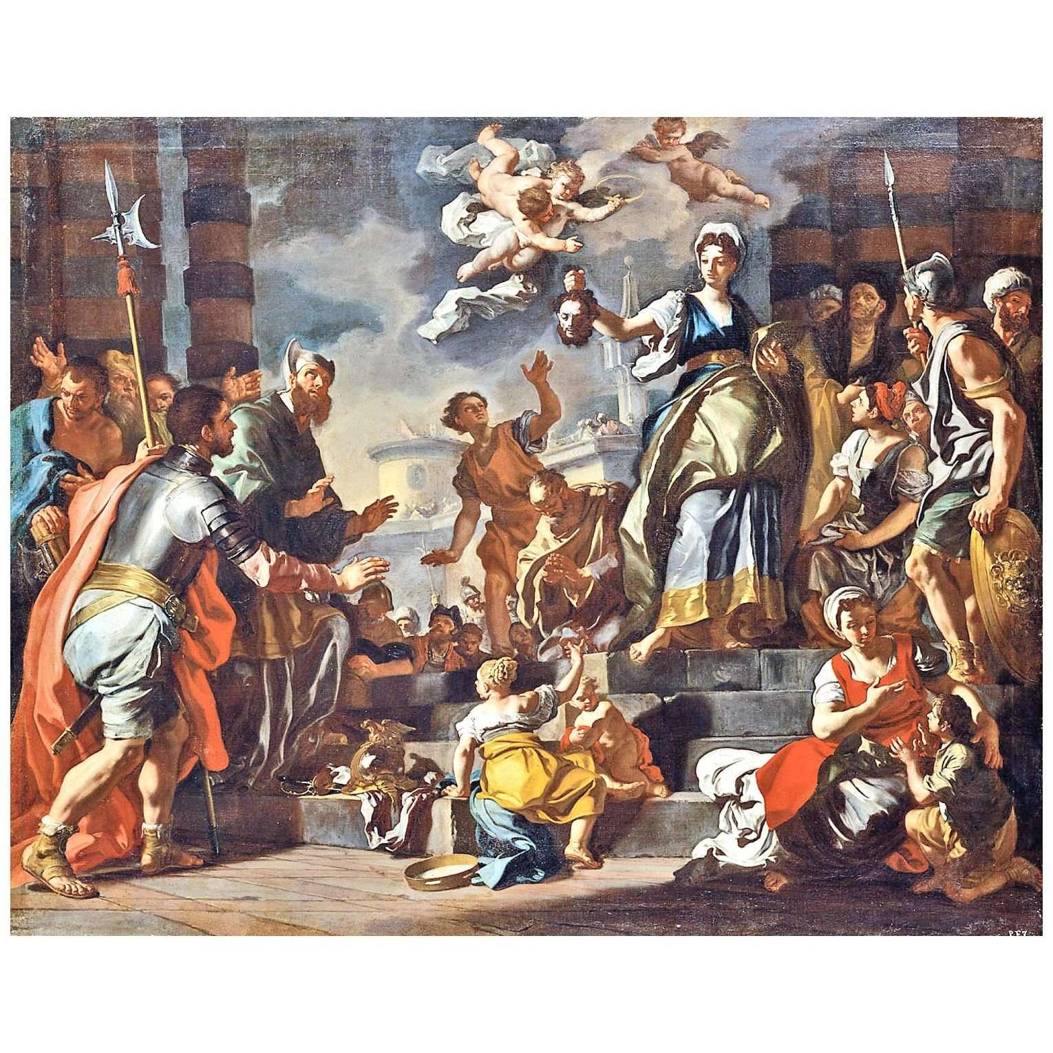  Francesco Solimena. Giuditta con la testa di Oloferne. 1732. KHM Wien