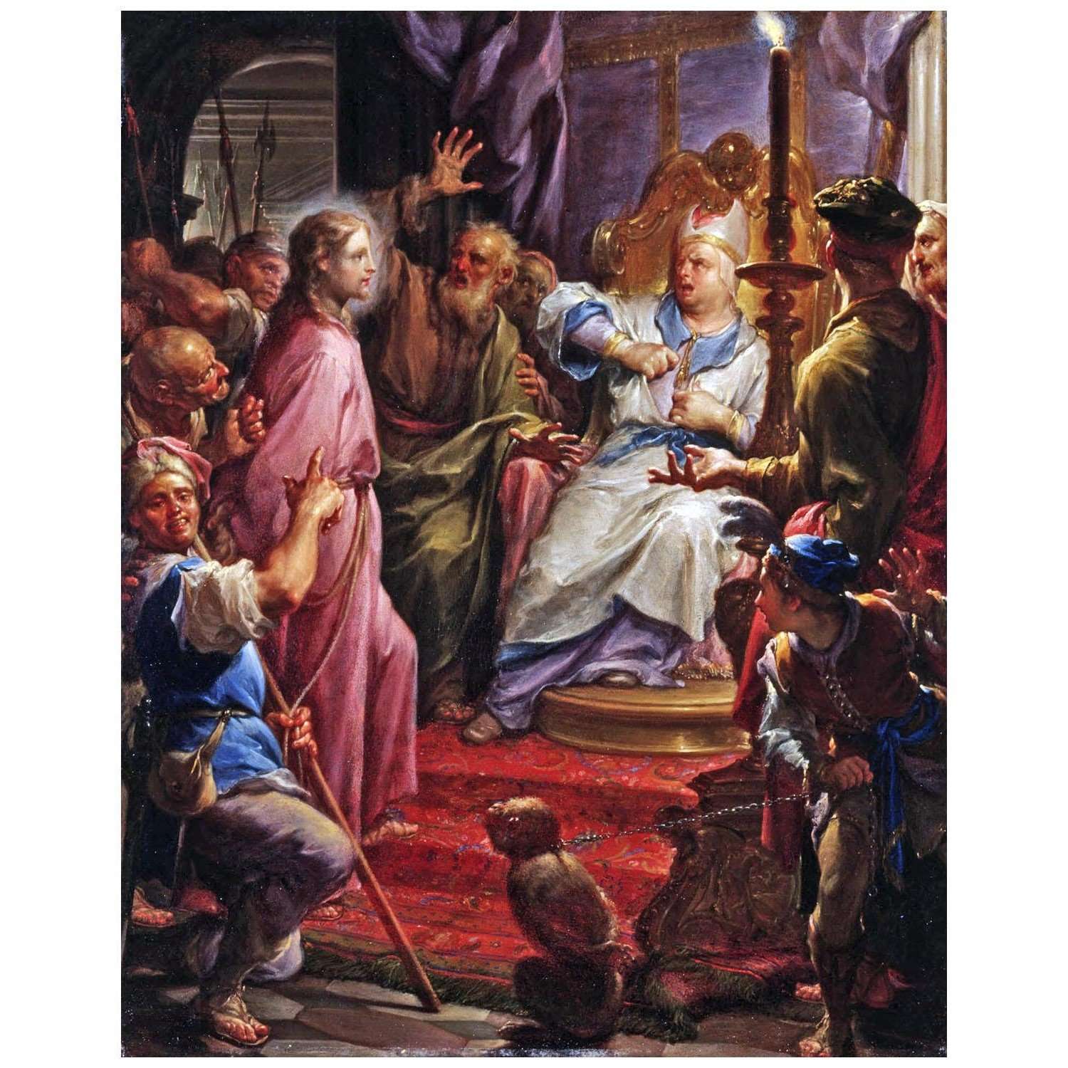  Francesco Trevisani. Cristo davanti a Caifa. 1705. Princeton Art Museum