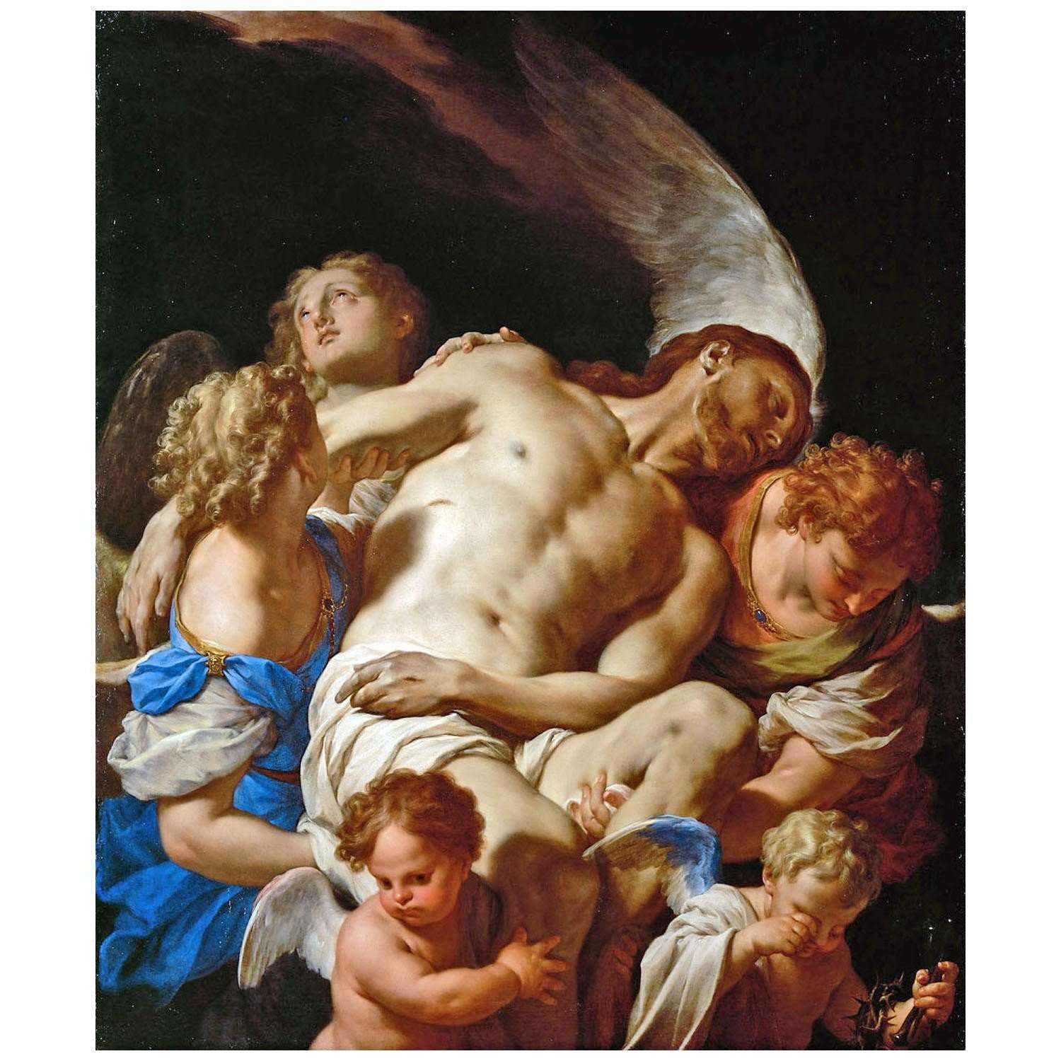  Francesco Trevisani. Corpo di Cristo, tenuto dagli angeli. 1705. KHM Wien