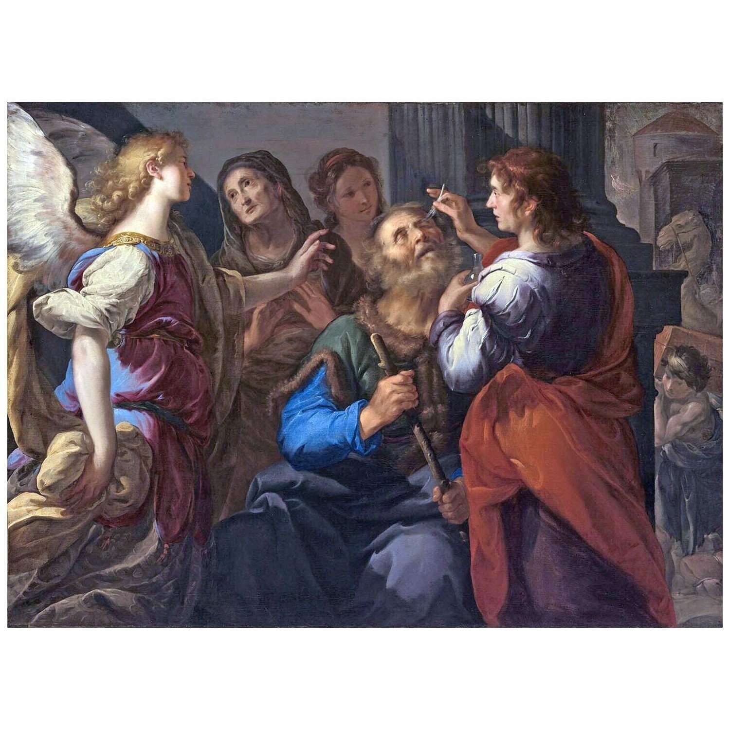  Francesco Trevisani. Tobias guarisce il padre. 1725. Boijmans Van Beuningen Rotterdam