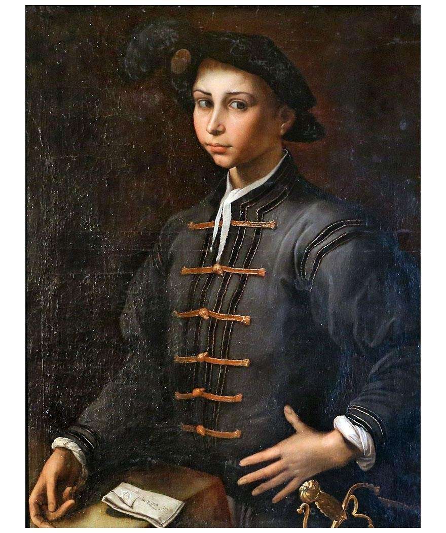  Parmigianino. Ritratto di giovinetto. 1520-1530. Galleria Borghese, Rome
