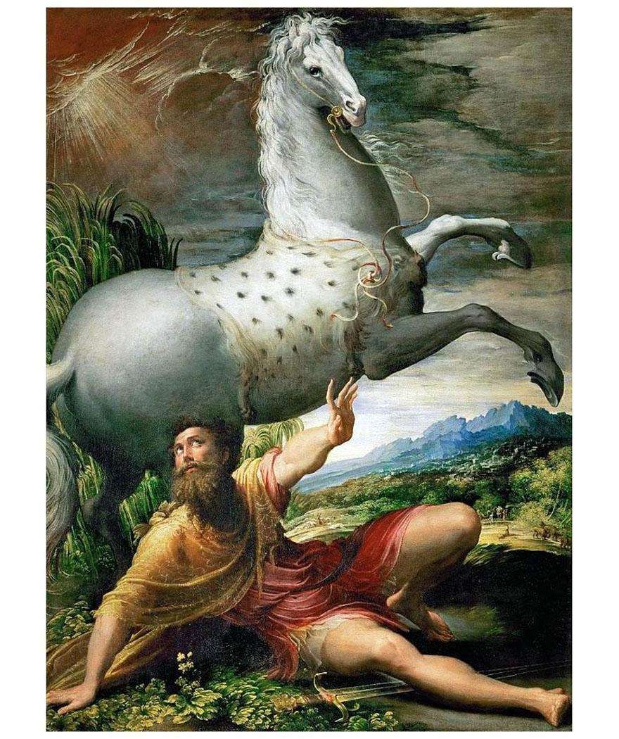  Parmigianino. Spill of Paul. 1527-1528. Kunsthistorischesmuseum, Wien