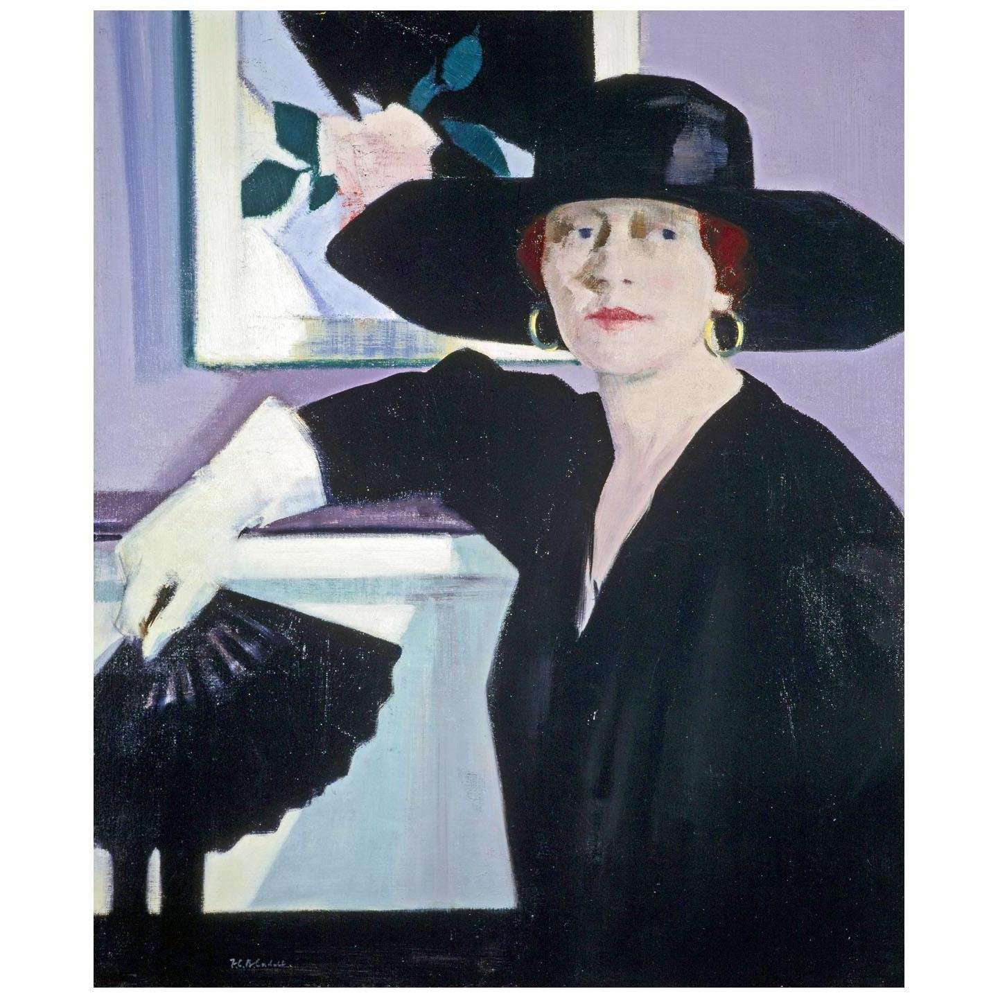    Francis Cadell. Lady in Black. 1921. Scottish National Gallery Edinburgh
