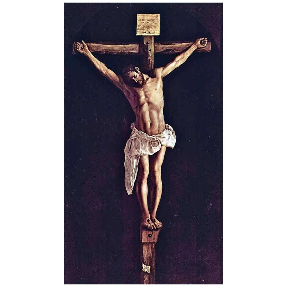   Francisco de Zurbaran. La Crucifixion. 1627. Museo Thyssen-Bornemizsa