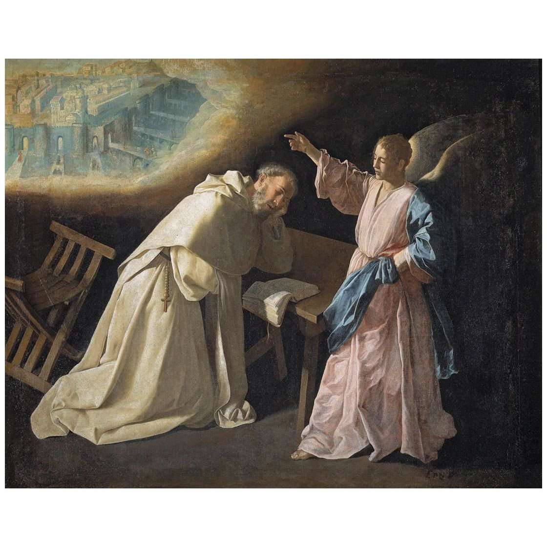   Francisco de Zurbaran. Vision de San Pedro Nolasco. 1629. Museo del Prado
