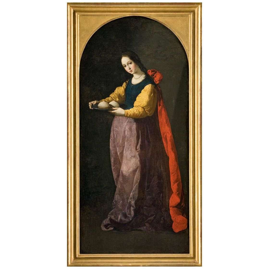  Francisco de Zurbaran. Santa Agueda. 1630-1633. Musee Fabre Montpellier