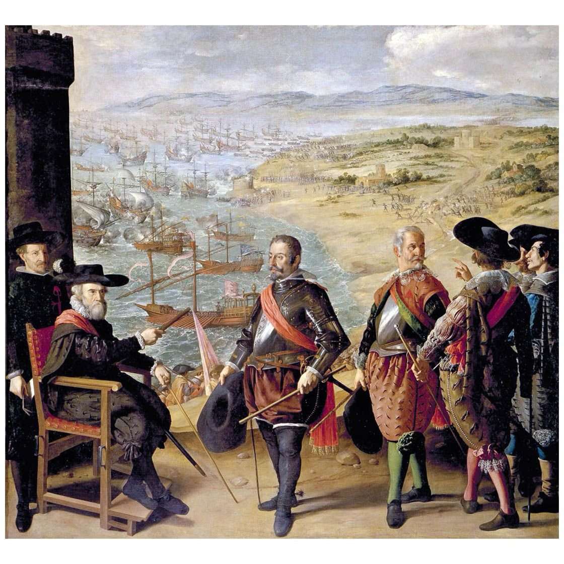   Francisco de Zurbaran. Defensa de Cadiz. 1634. Museo del Prado