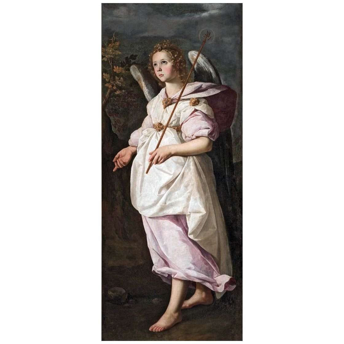   Francisco de Zurbaran. El arcangel Gabriel 1634. Musee Fabre Montpellier