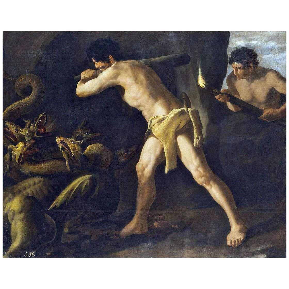   Francisco de Zurbaran. Hercules luncha con la Hydra. 1634. Museo del Prado