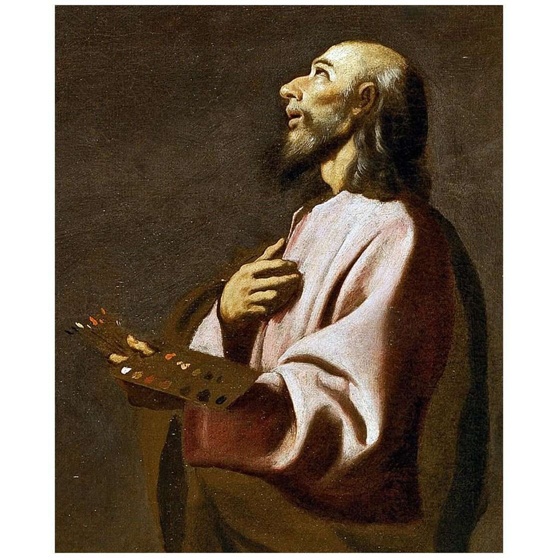   Probable autorretrato. (detalle de Cristo crucificado, con un pintor). 1635. Prado