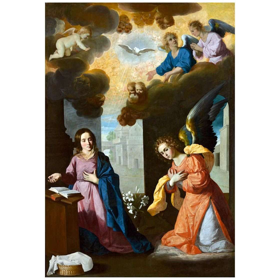   Francisco de Zurbaran. Anunciacion. 1637-1639. Musee de Grenoble