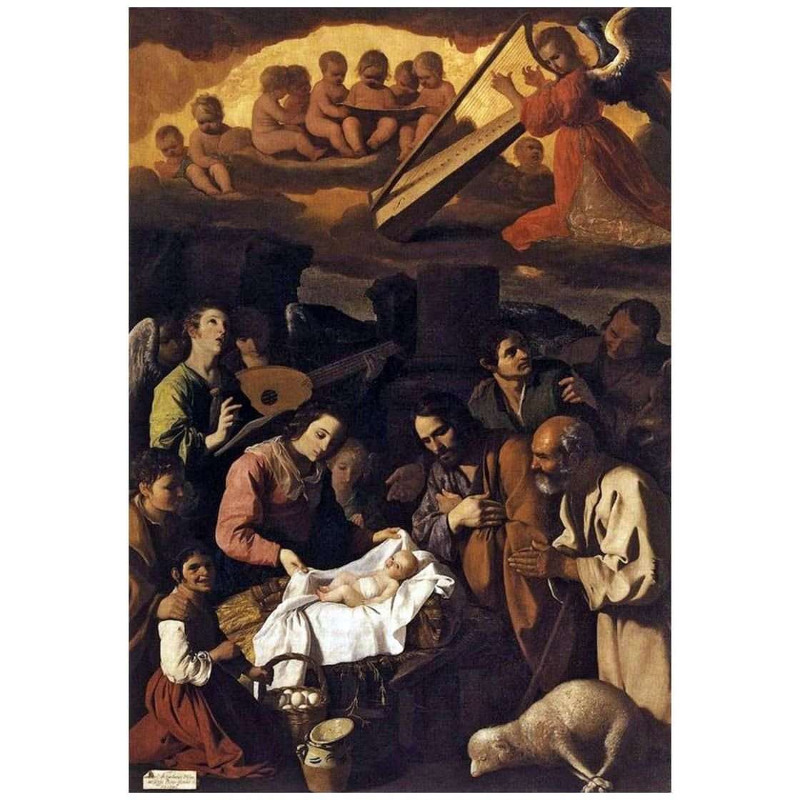  Francisco de Zurbaran. Adaracion de los pastores. 1638. Musee de Grenoble