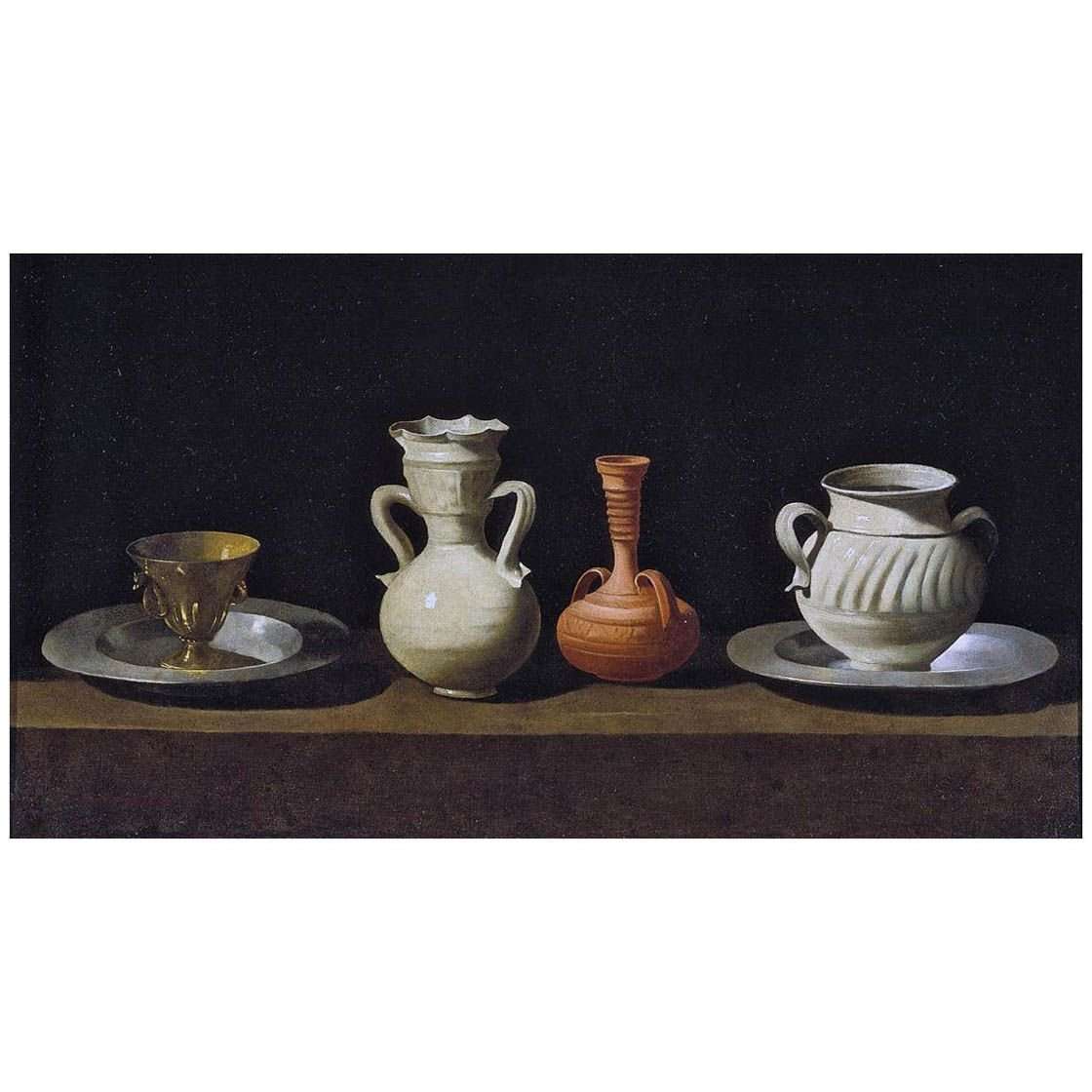   Francisco de Zurbaran. Bodegon con cacharros. 1650. Museo del Prado