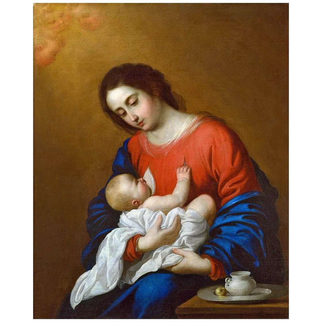   Francisco de Zurbaran. Virgen con el ni?o. 1658. Pushkin Museum