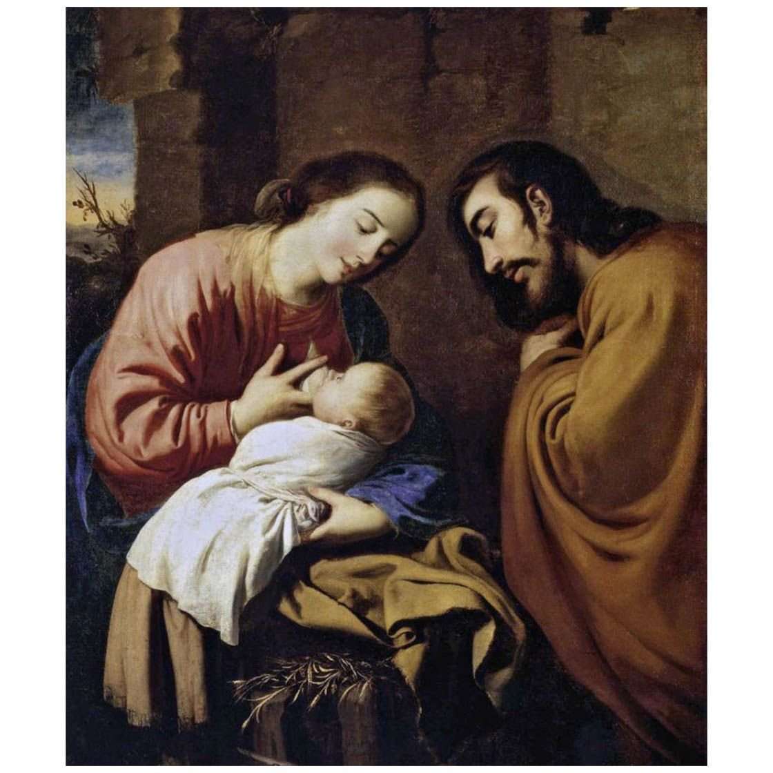   Francisco de Zurbaran. La Sagrada Familia. 1659. Budapest Museum of Fine Arts