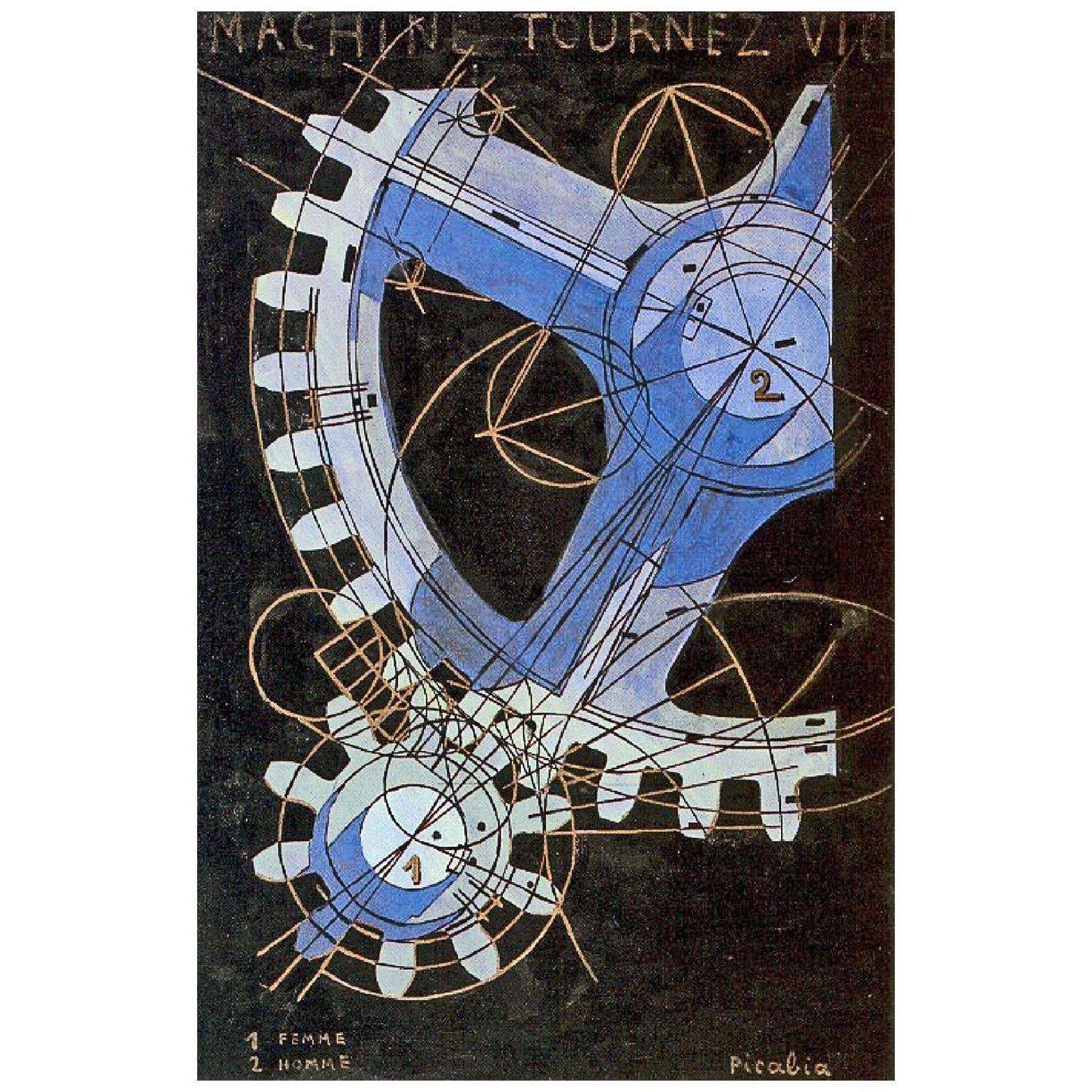  Francis Picabia. Machine tournez vite. 1916. National Gallery of Art Washington