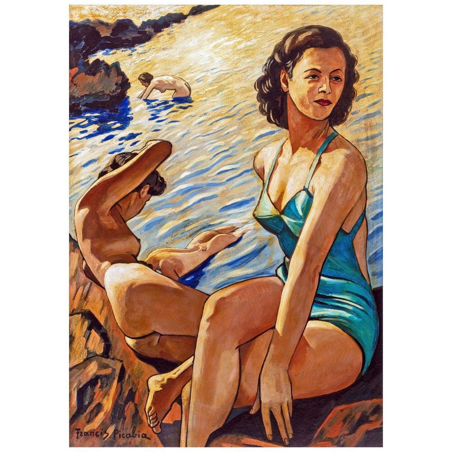  Francis Picabia. Quatre femmes au bord de l'eau. 1942. Collection privee