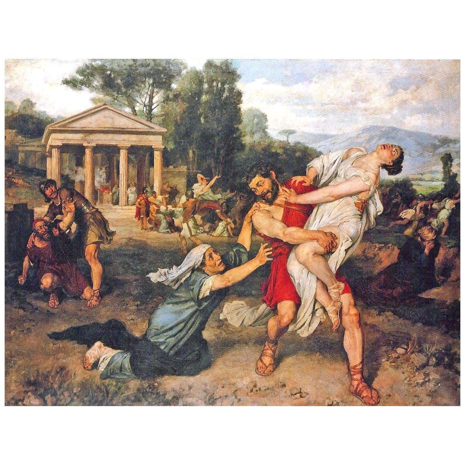  Francisco Pradilla. Rapto de las Sabines. 1874. Universidad Complutense de Madrid