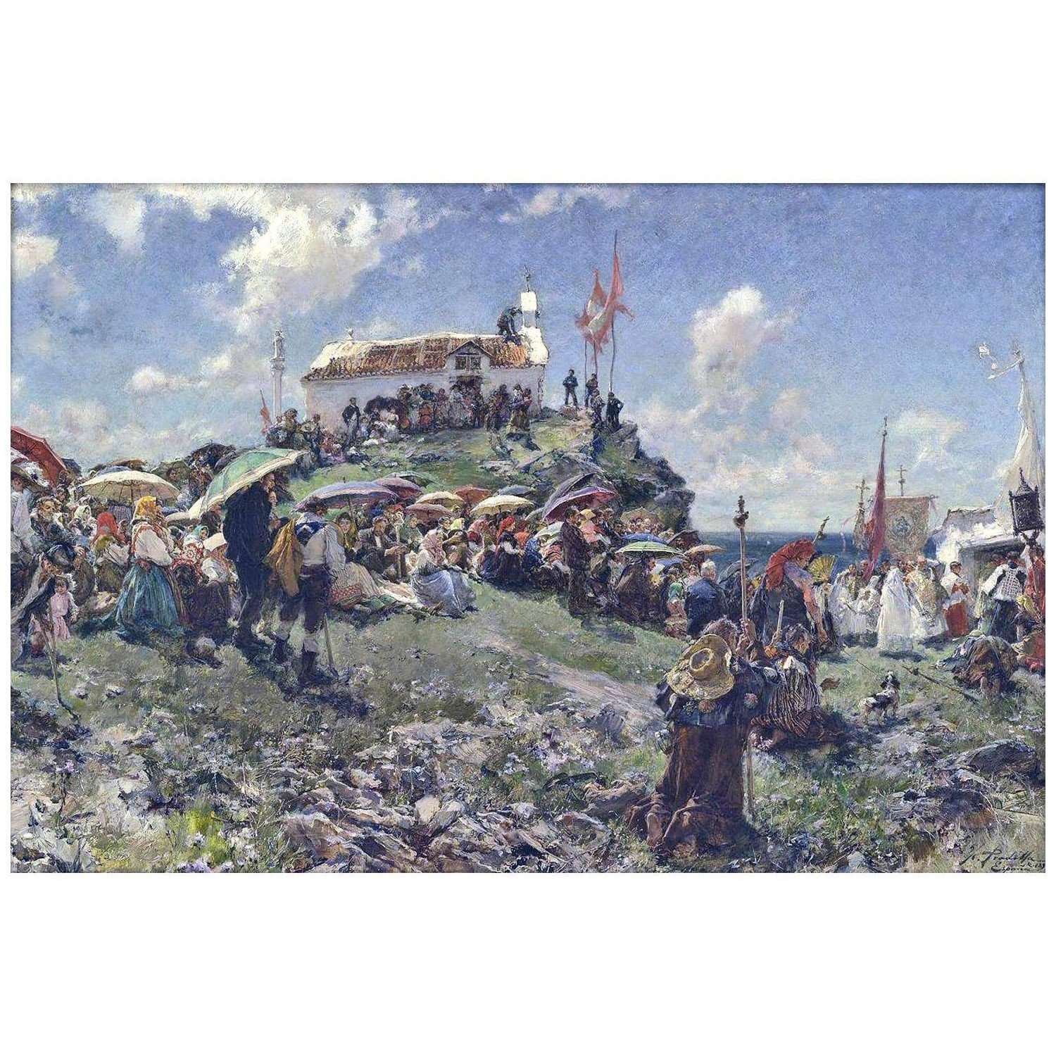  Francisco Pradilla. Fiesta. 1891. Museo Pushkin Mosc?