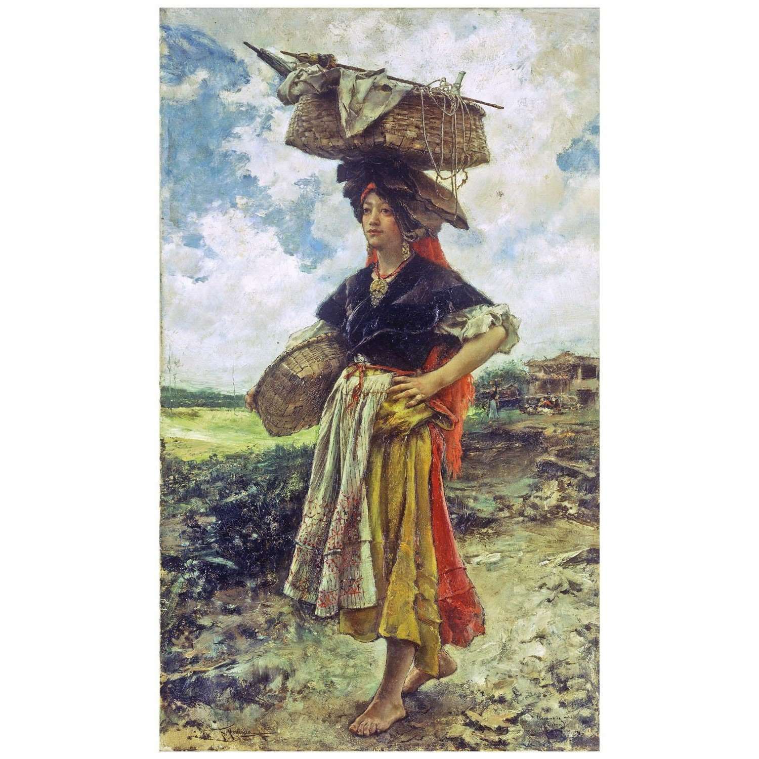 Francisco Pradilla. Partiendo. 1896. Colecci?n privada