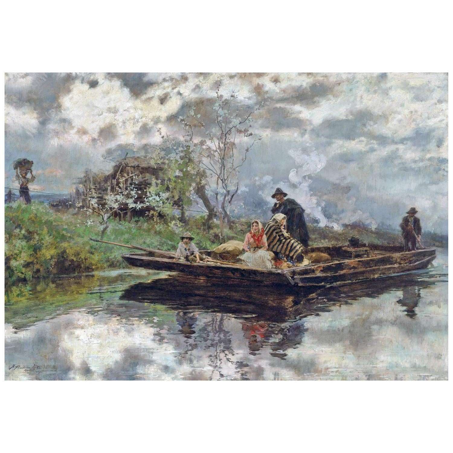  Francisco Pradilla. Niebla de primavera. 1907. Colecci?n privada