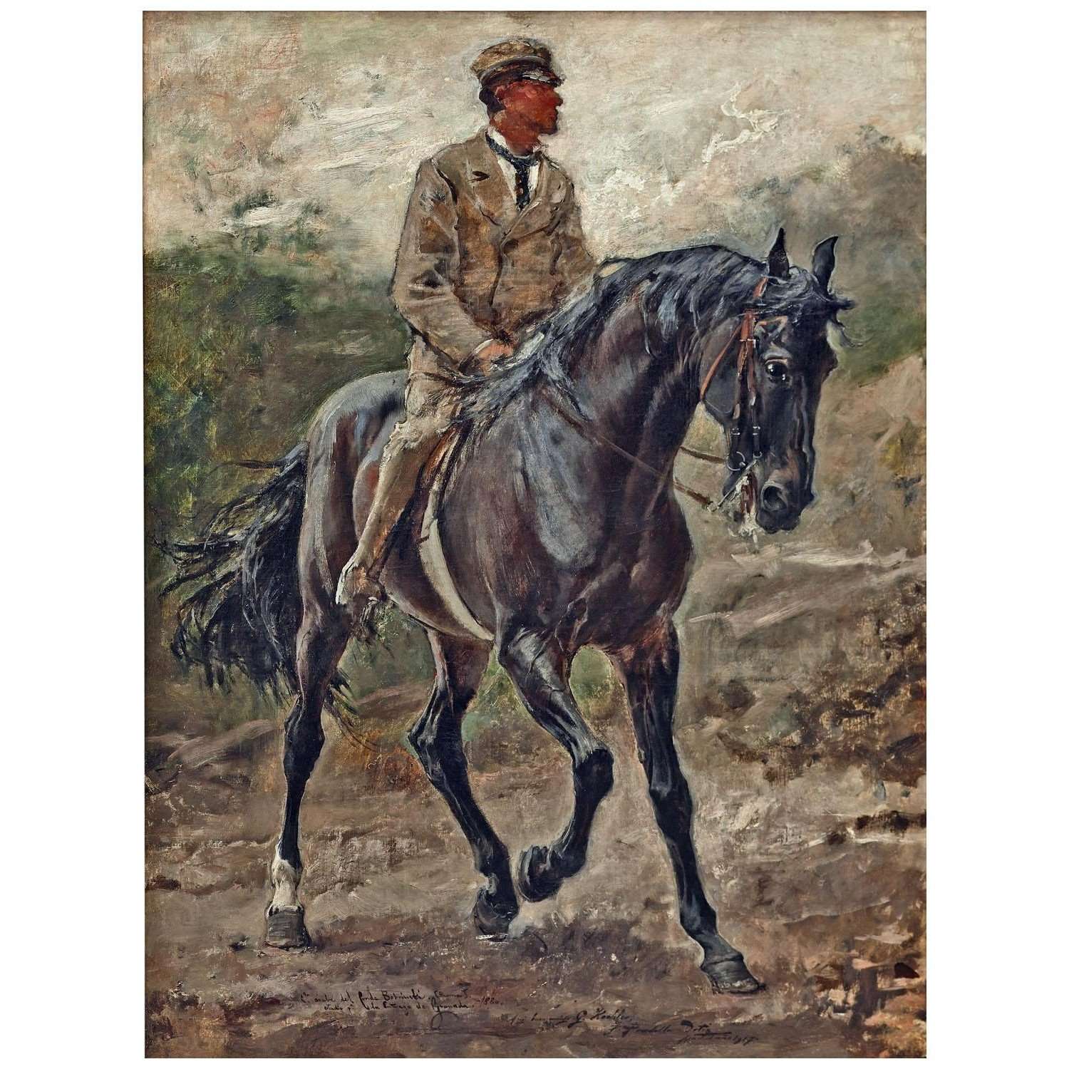  Francisco Pradilla. Caballo ?rabe del Conde Bobrinsky. 1917. Museo del Prado
