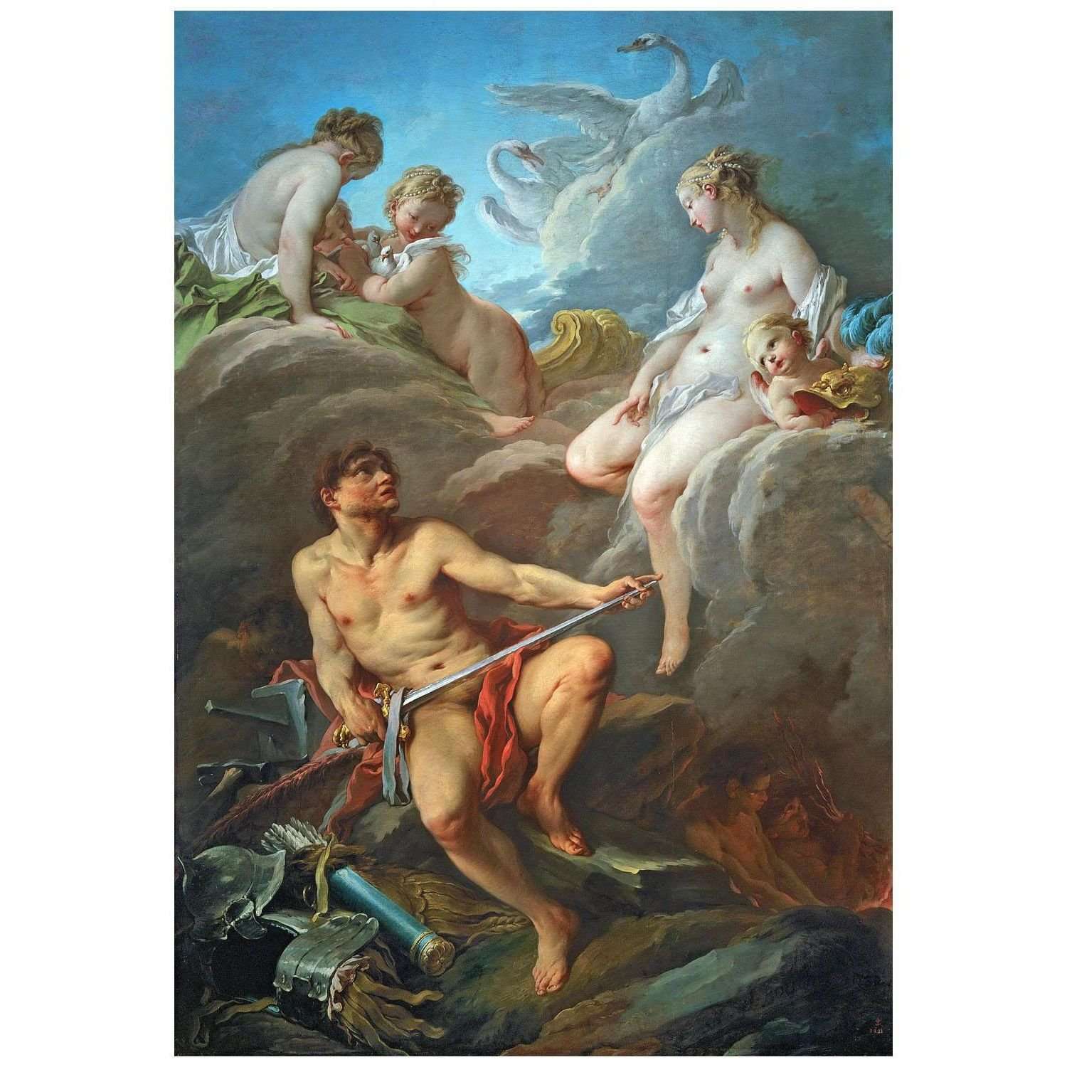  Francois Boucher. V?nus demandant ? Vulcain des armes pour ?n?e. 1732. Musee du Louvre
