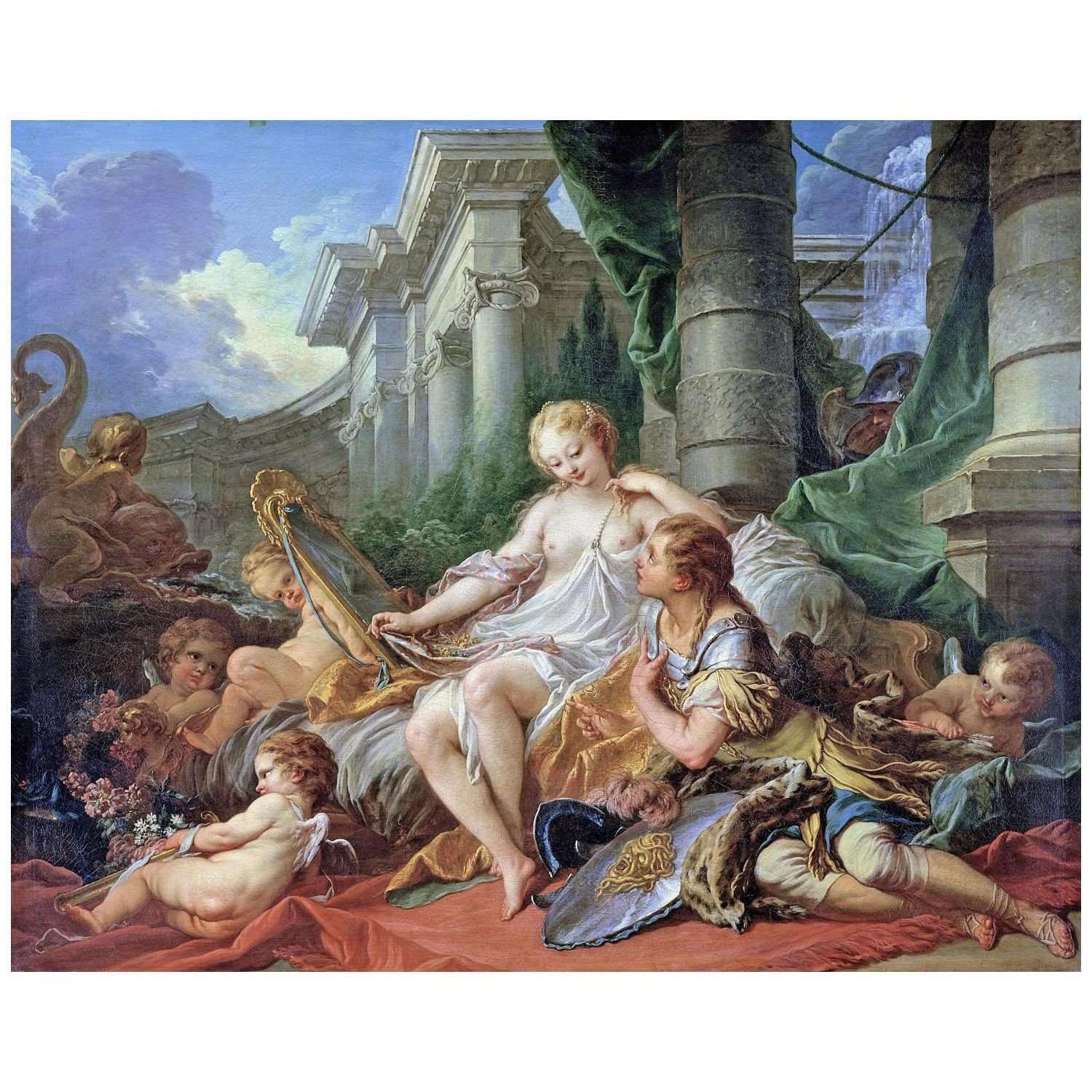  Francois Boucher. Renaud et Armide. 1734. Musee du Louvre