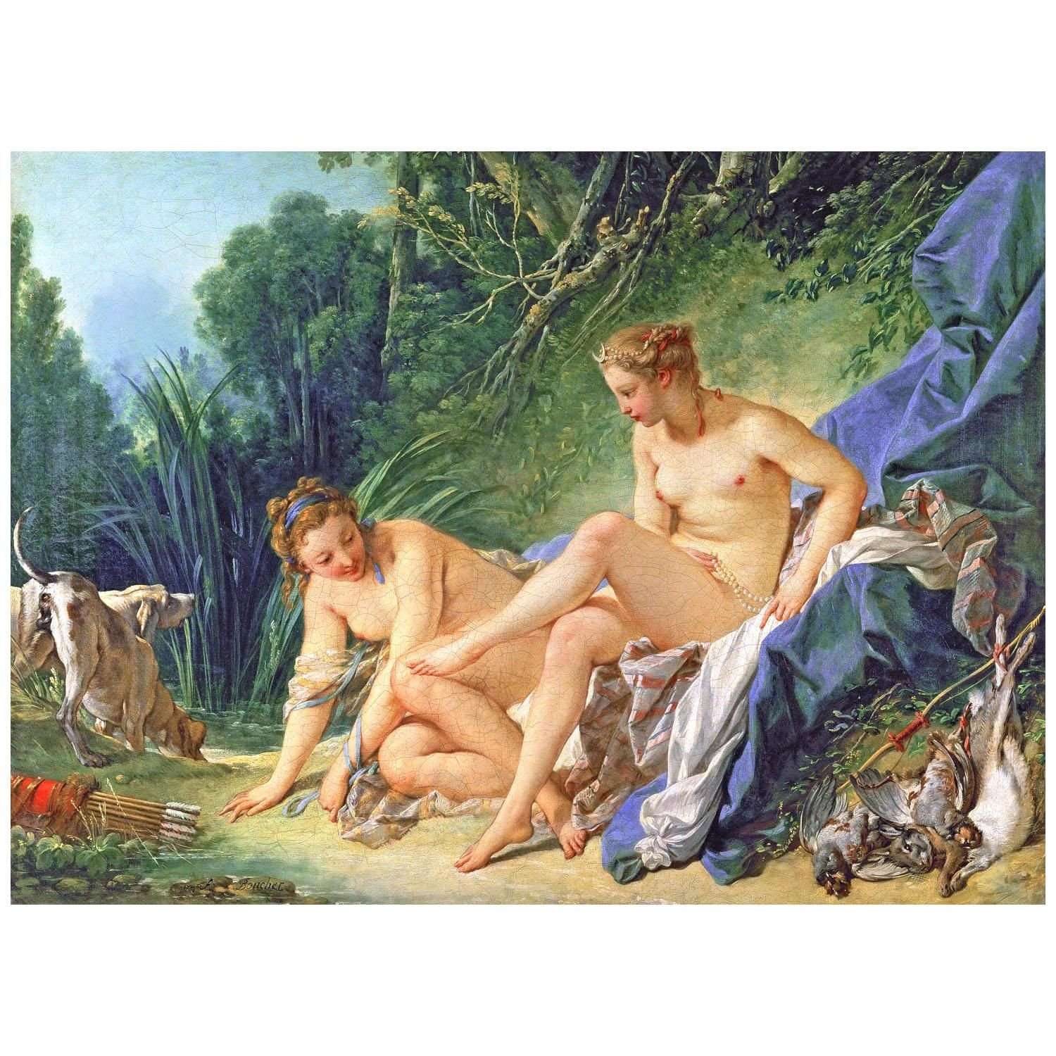  Francois Boucher. Diane sortant du bain. 1742. Musee du Louvre