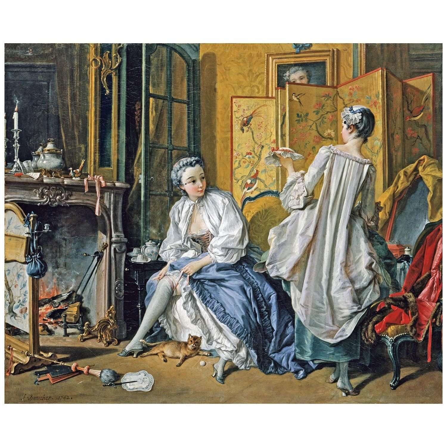 Francois Boucher. La toilette. 1742. Museo Thyssen-Bornemisza Madrid