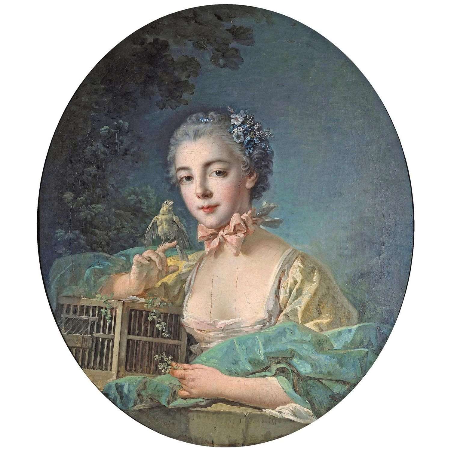  Francois Boucher. Portrait de Marie-Emilie, fille du peintre. 1758. Mus?e Cognacq-Jay Paris
