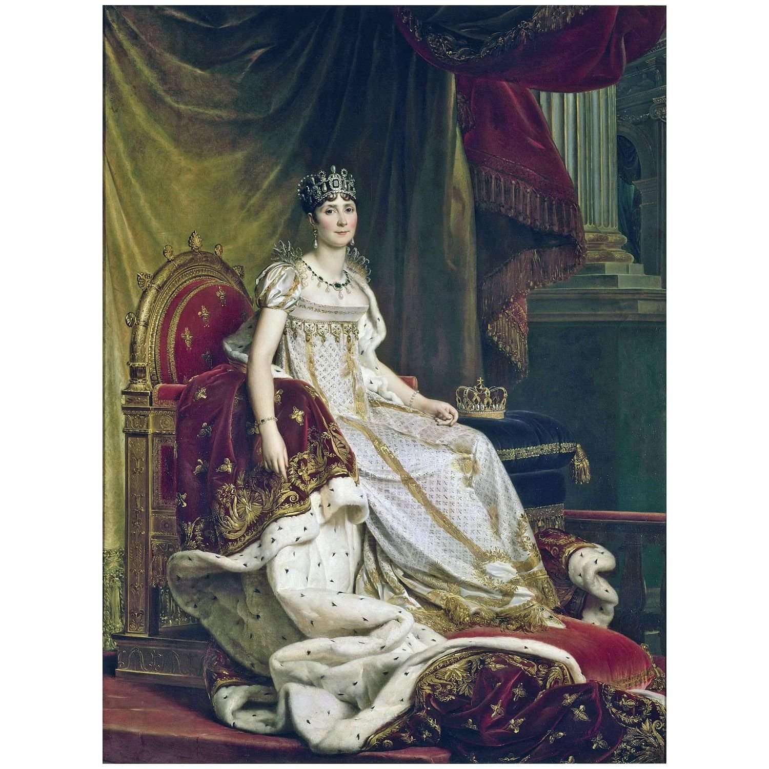  Francois Gerard. Jos?phine en costume de sacre. 1808. Chateau de Fontainbleau