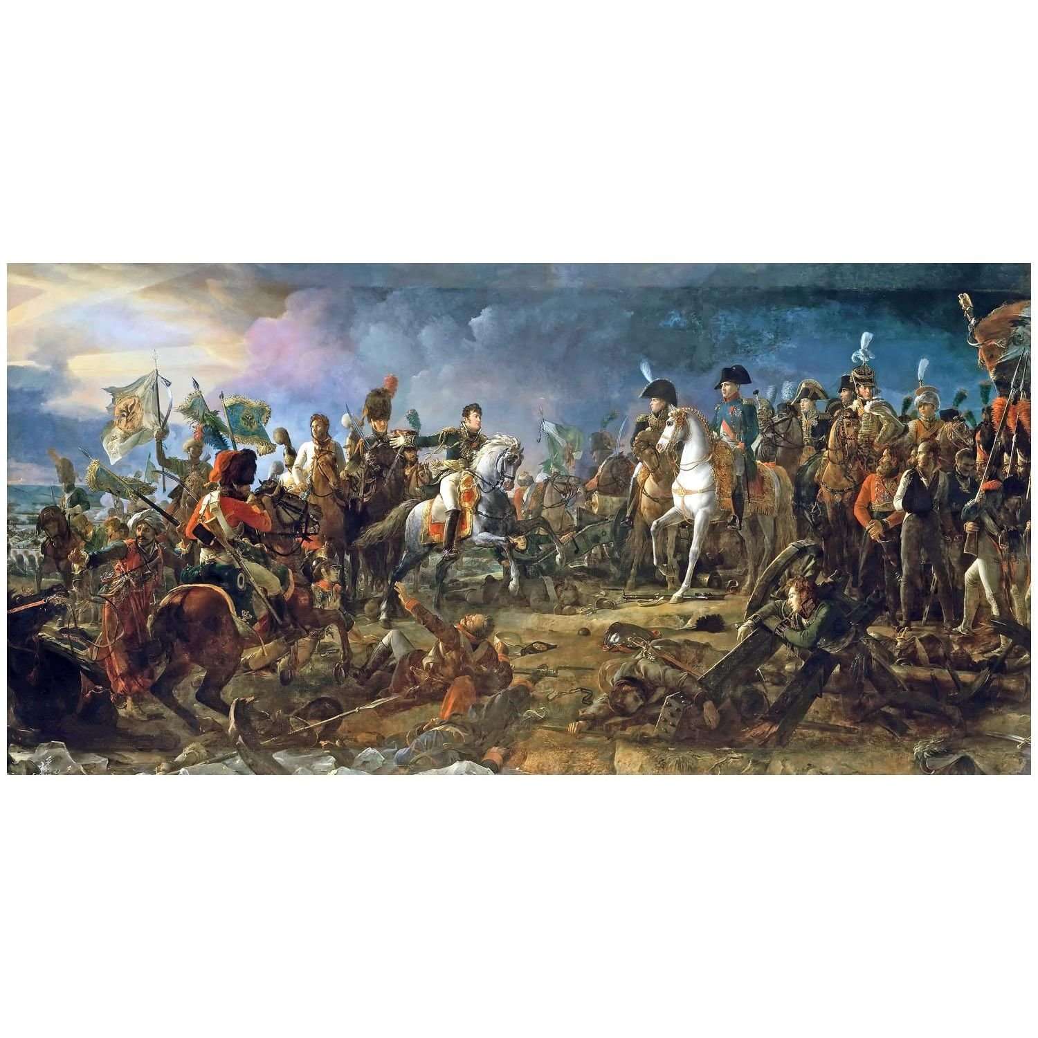  Francois Gerard. La bataille d'Austerlitz. 1810. Musee de Versailles