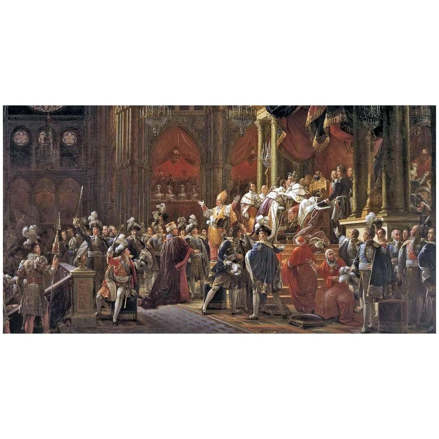  Francois Gerard. Le sacre de Charles X. 1827. MBA de Chartres