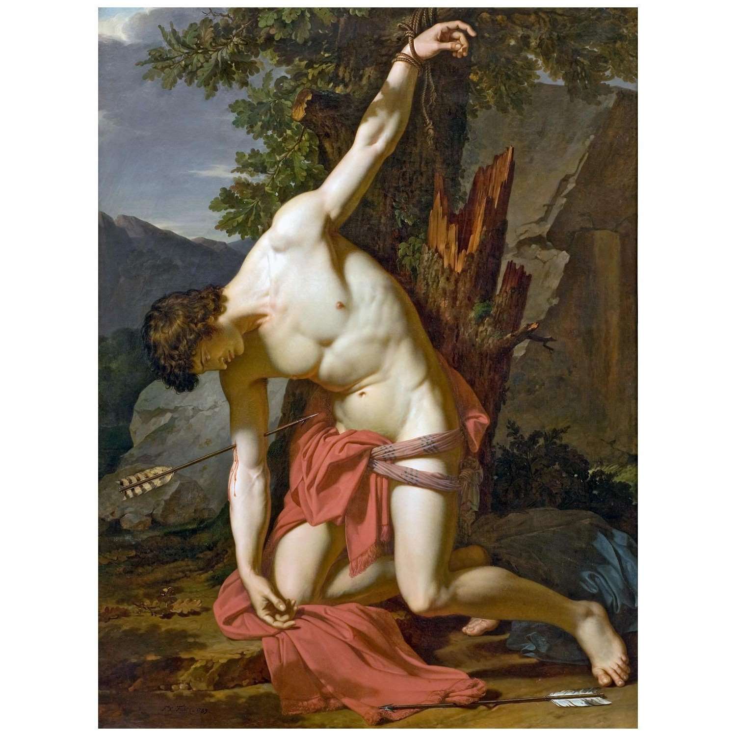 - Francois Xavier Fabre. Saint Sebastien expirant. 1789. Musee Fabre Montpellier