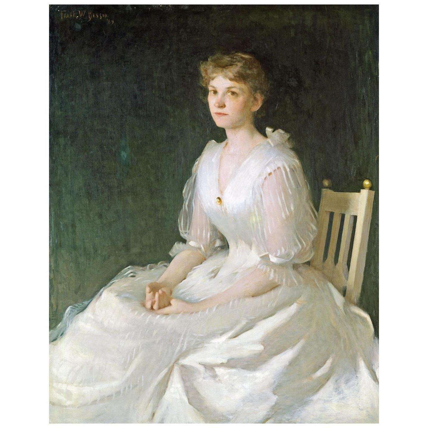  Frank Benson. Portrait in White. 1889. National Gallery of Art Washington